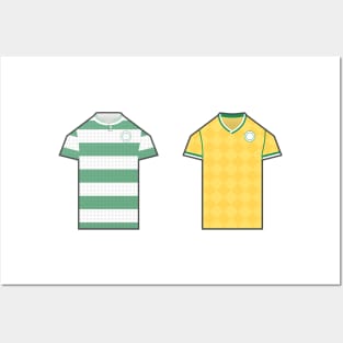 Celtic 1988 Centenary Retro Games Console Pixel Jerseys Posters and Art